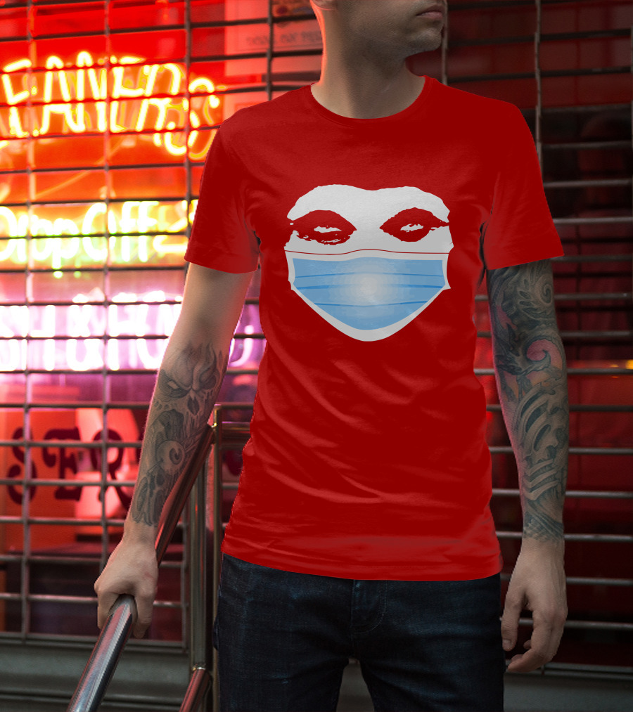 Greg Gutfeld Red Face Mask T-Shirt