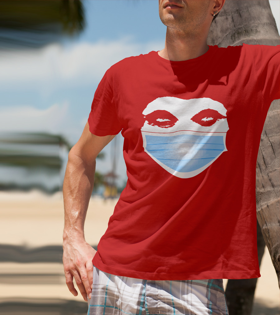 Greg Gutfeld Red Face Mask T-Shirt