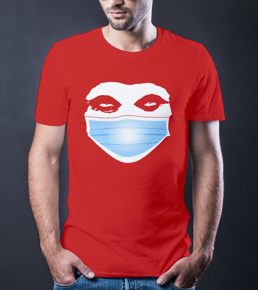 Greg Gutfeld Red Face Mask T-Shirt