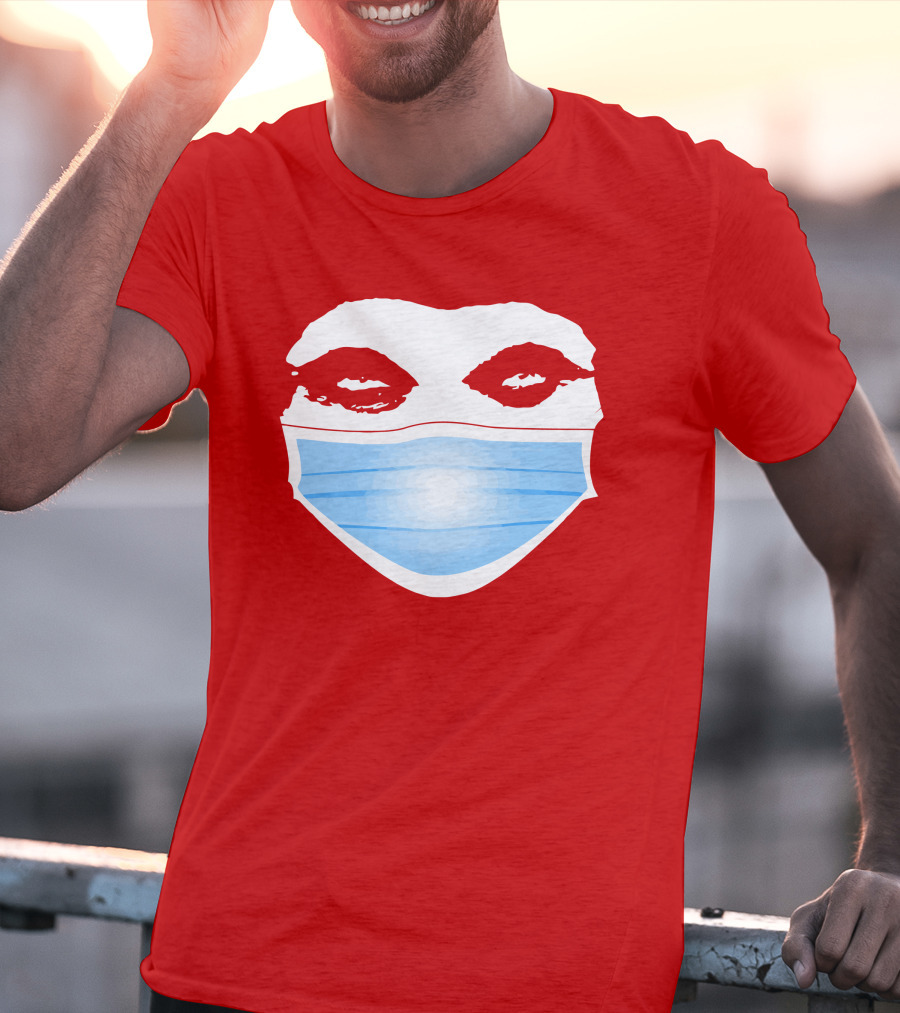Greg Gutfeld Red Face Mask T-Shirt