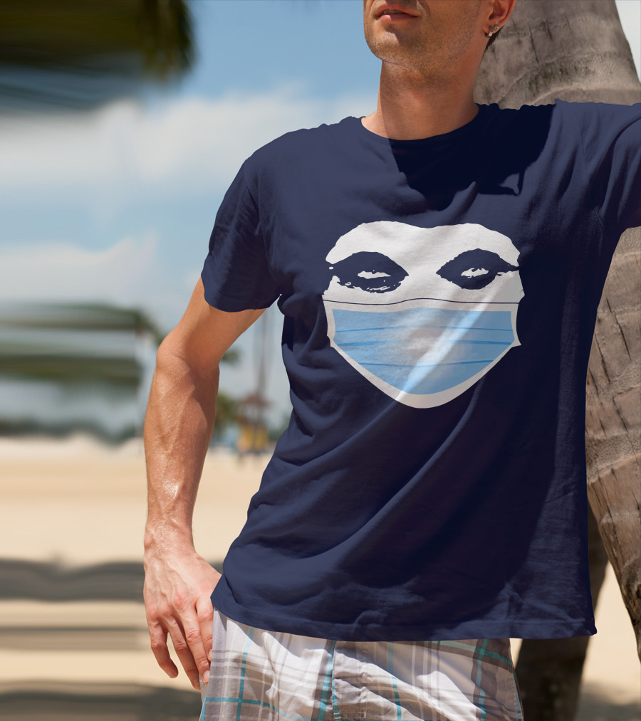 Gutfeld Store Blue Masked Face T-Shirt