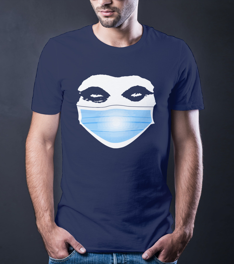 Gutfeld Store Blue Masked Face T-Shirt