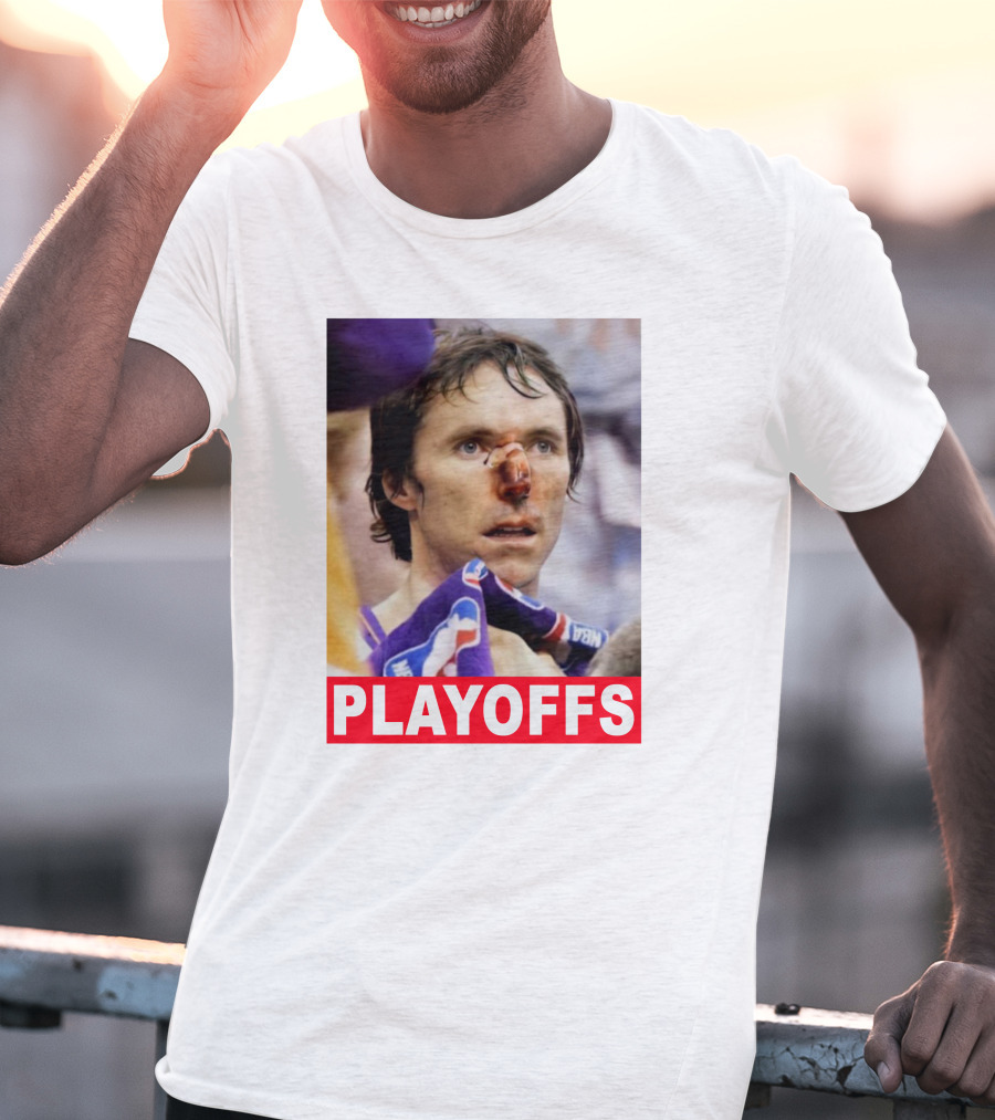 Steve Nash Playoffs Broken Nose T-Shirt