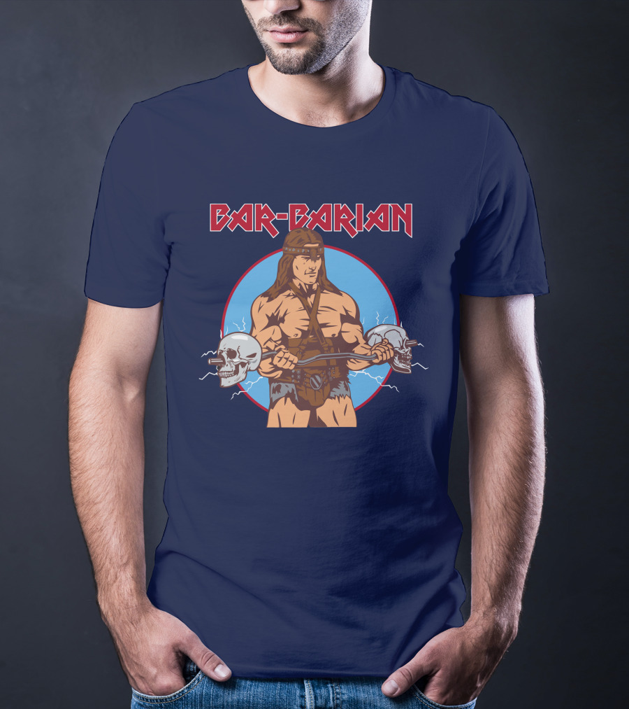 Bar Barbarian Skull Lifter T-Shirt