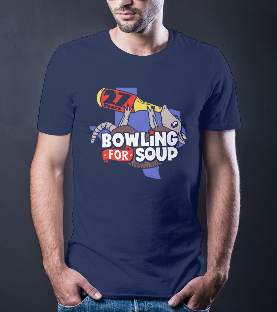 Bowling For Soup 27 Years Armadillo Texas T-Shirt