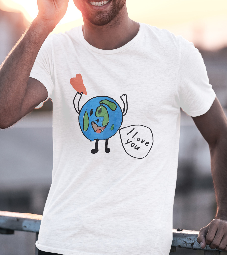 I Love You Earth Heart T-Shirt