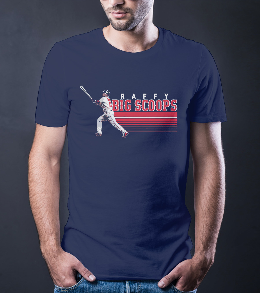 Raffy Big Scoops Baseball Player Silhouette With Bat T-Shirt