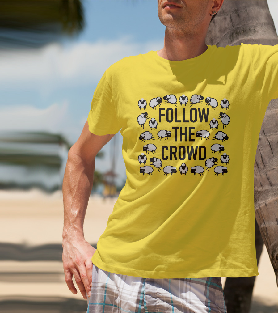 Follow The Crowd Vlog Creations Sheep T-Shirt