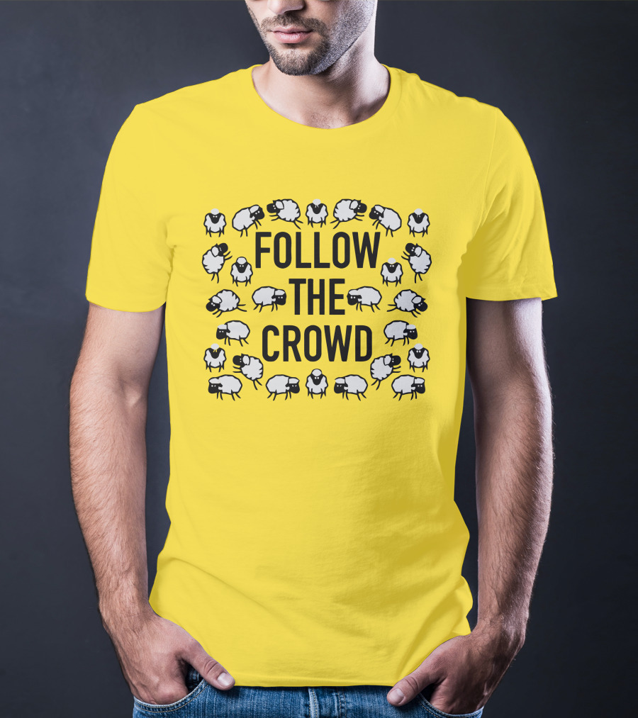 Follow The Crowd Vlog Creations Sheep T-Shirt