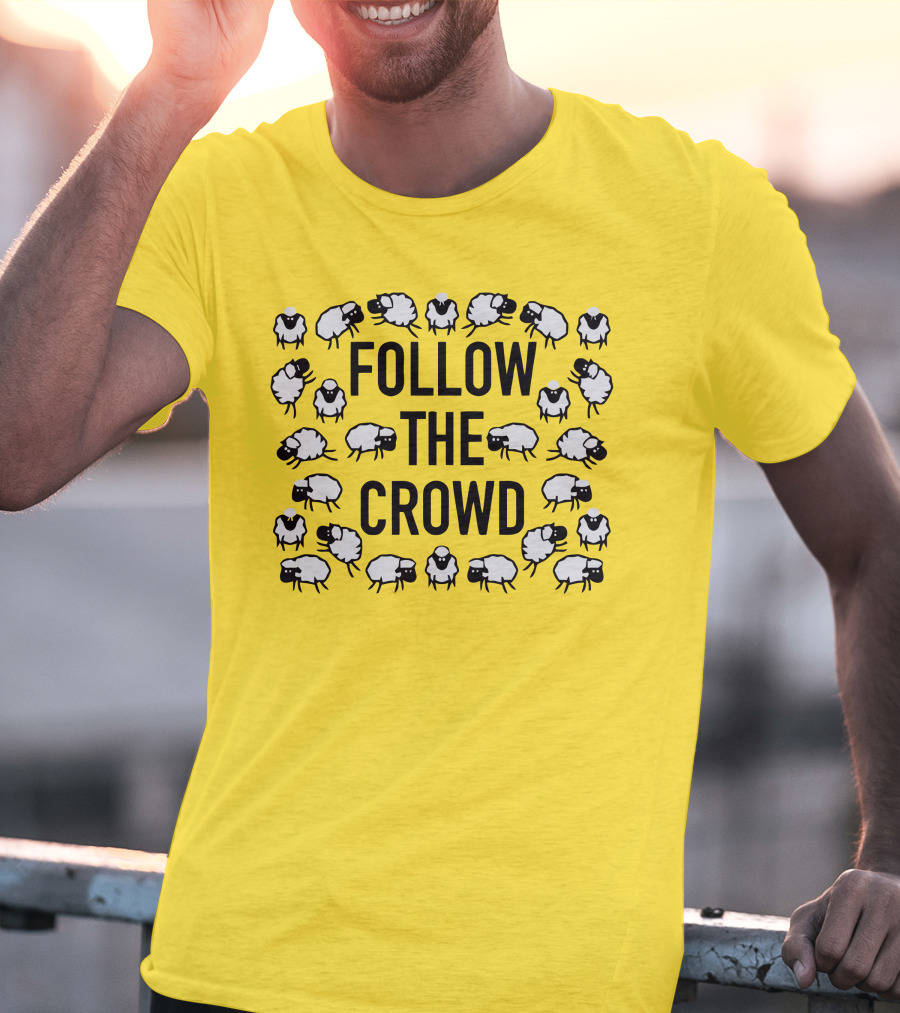 Follow The Crowd Vlog Creations Sheep T-Shirt