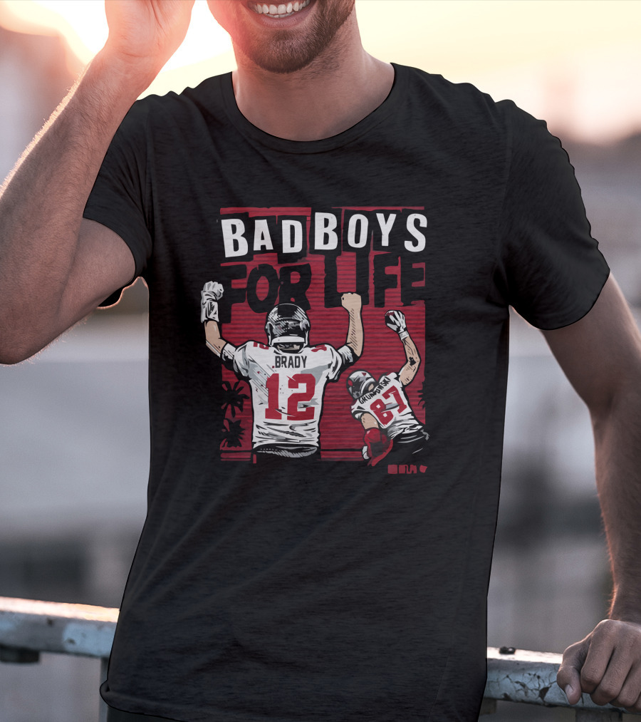 Brady Gronkowski Bad Boys For Life Football 12 87 T-Shirt
