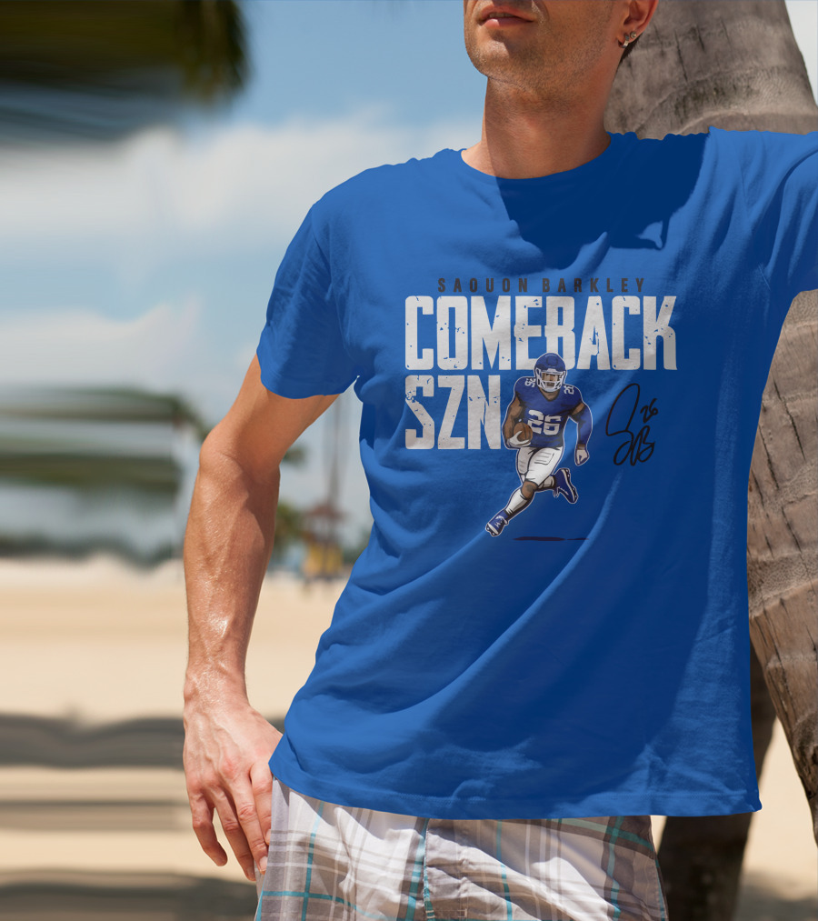 Saquon Barkley Comeback SZN 26 Football T-Shirt