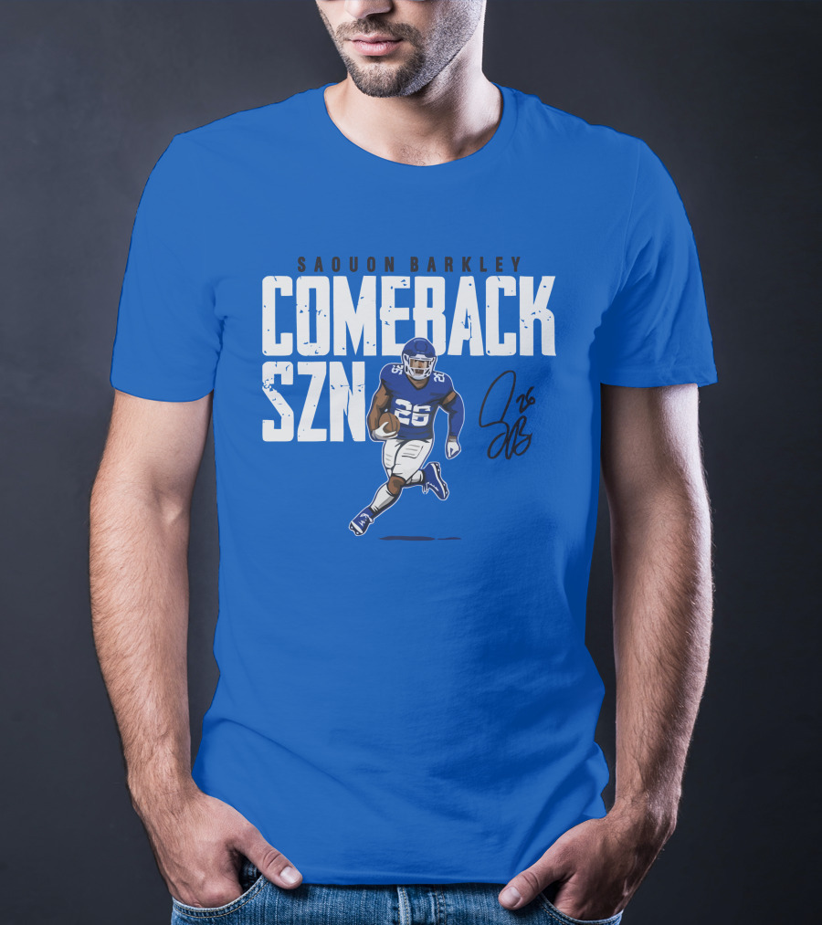 Saquon Barkley Comeback SZN 26 Football T-Shirt