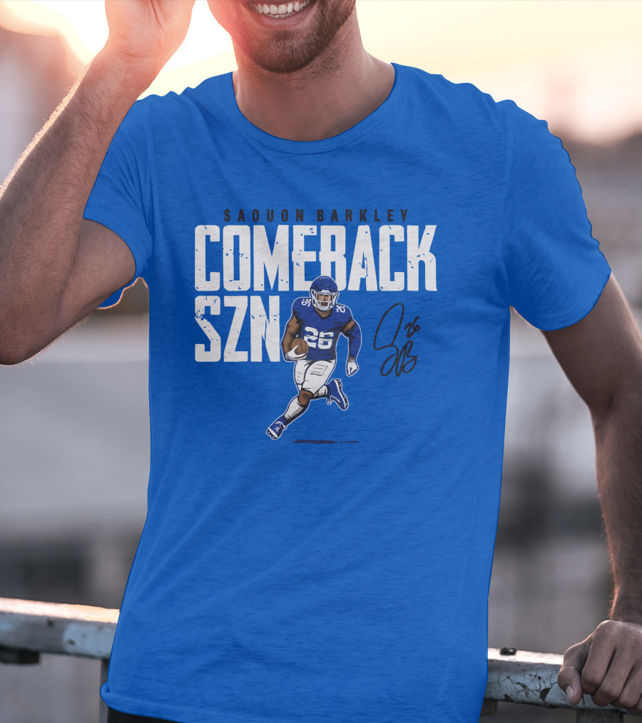 Saquon Barkley Comeback SZN 26 Football T-Shirt