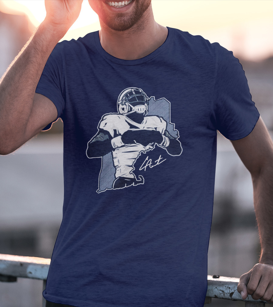 Cam Newton Celebration Football Player Signature Pose T-Shirt