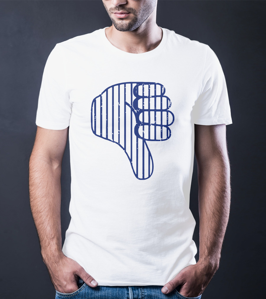 Thumbs Down New York Baseball Todd Frazier Striped T-Shirt