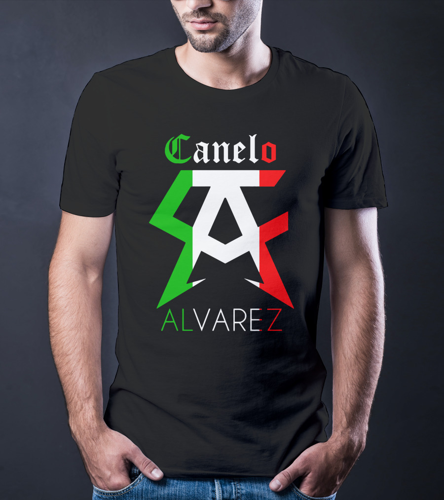 Canelo Alvarez Mexican Flag Colors CA T-Shirt