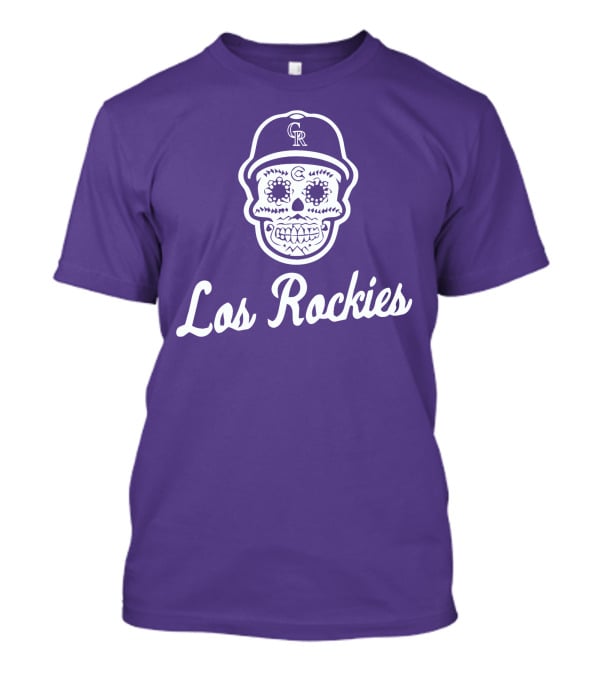 Los Rockies Calavera Sugar Skull Baseball Hat T-Shirt