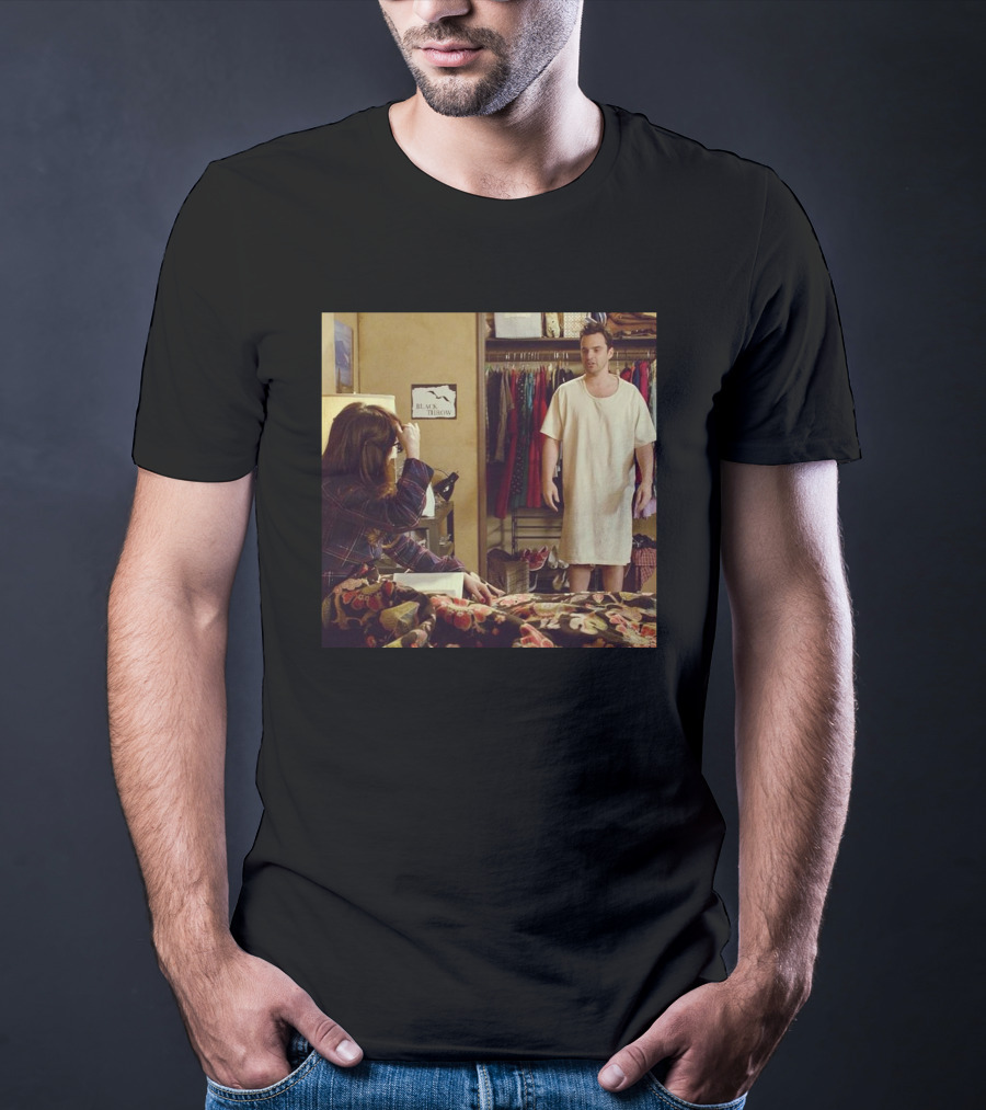 Nick Miller Sleepwear Scene With Pajamas And Wardrobe T-Shirt