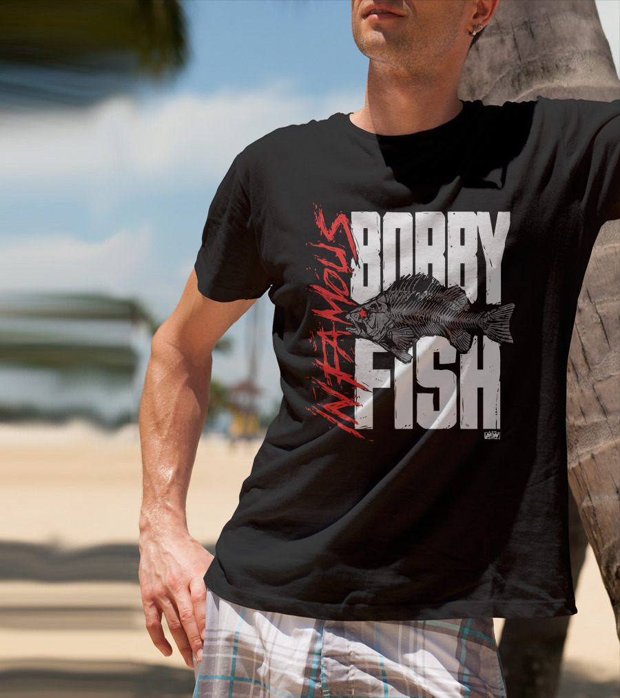 Bobby Fish Infamous AEW Red Star T-Shirt
