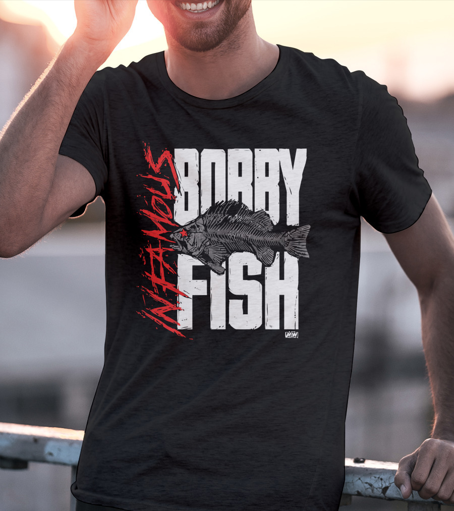 Bobby Fish Infamous AEW Red Star T-Shirt