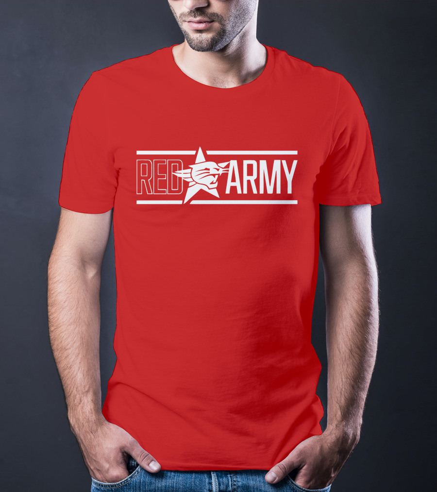 Red Perth Wildcats Fan Army T-Shirt