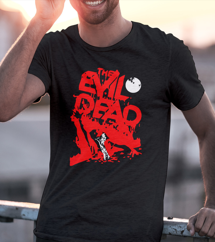 The Evil Dead Red Axe Moon T-Shirt