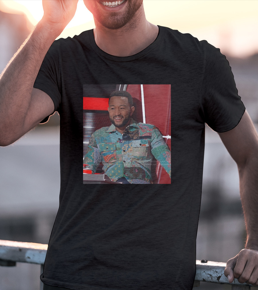 John Legend Patchwork Style On The Voice T-Shirt