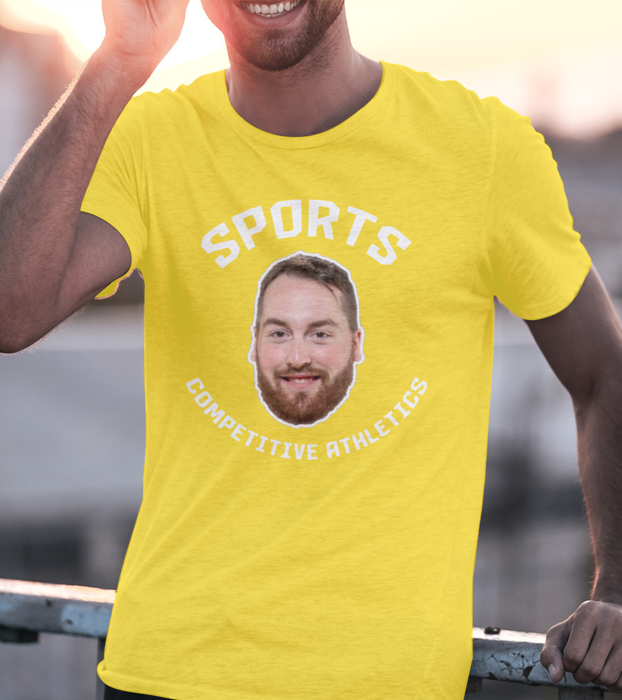 Sports Competitive Athletics Bearded Face T-Shirt