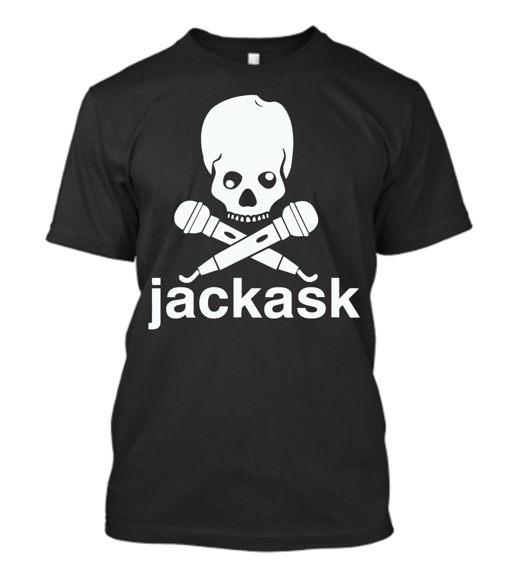 Jackask Jacksfilms Skull And Microphones T-Shirt