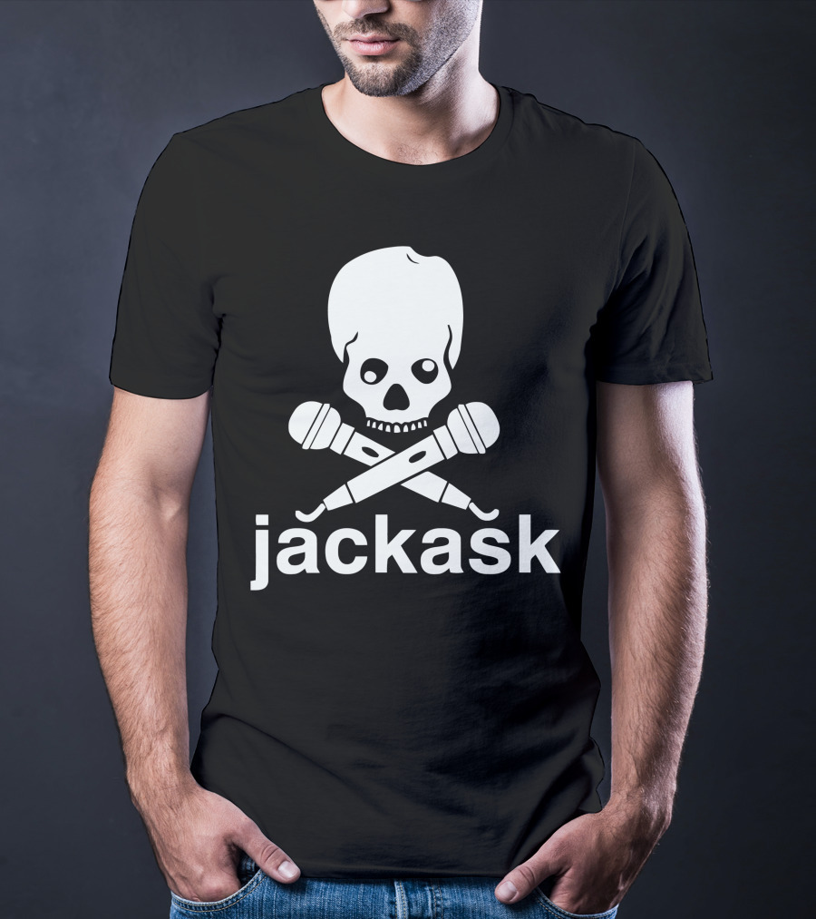 Jackask Jacksfilms Skull And Microphones T-Shirt