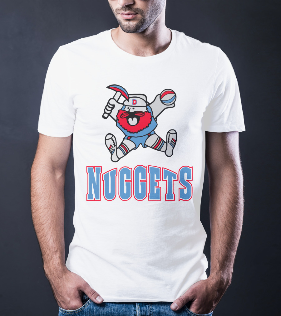 Denver Nuggets Old School Miner Mascot T-Shirt