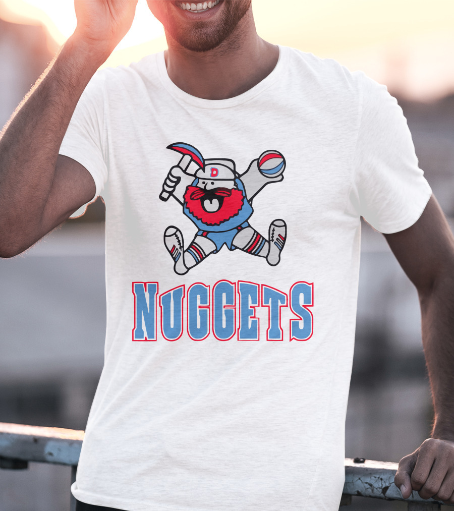 Denver Nuggets Old School Miner Mascot T-Shirt