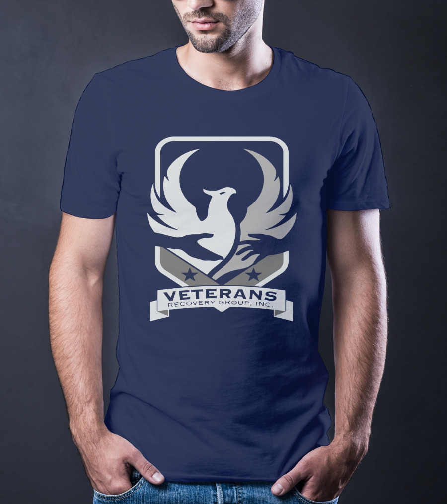 VETERANS RECOVERY GROUP INC Eagle Crest Badge T-Shirt