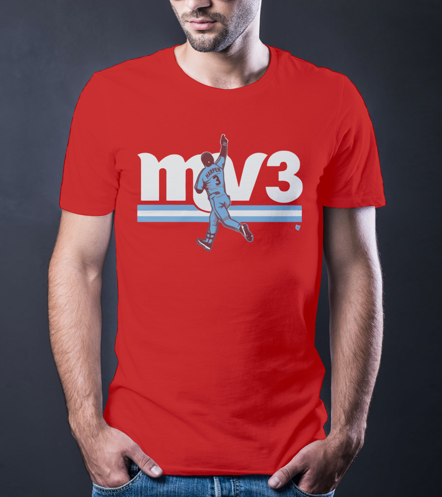 Mv3 Bryce Harper Athletic Tribute Jumping T-Shirt