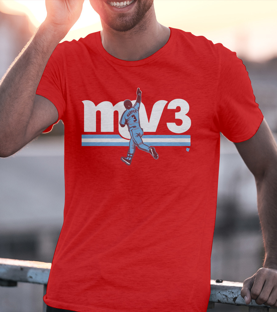 Mv3 Bryce Harper Athletic Tribute Jumping T-Shirt