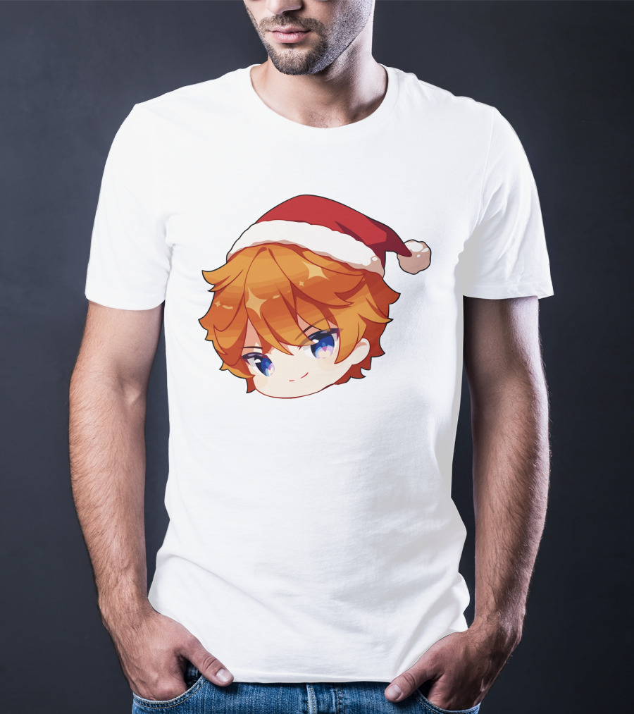 Griffin Burns Chibi Childe Xmas Santa Hat T-Shirt