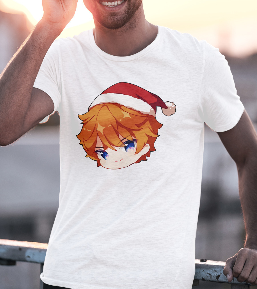 Griffin Burns Chibi Childe Xmas Santa Hat T-Shirt