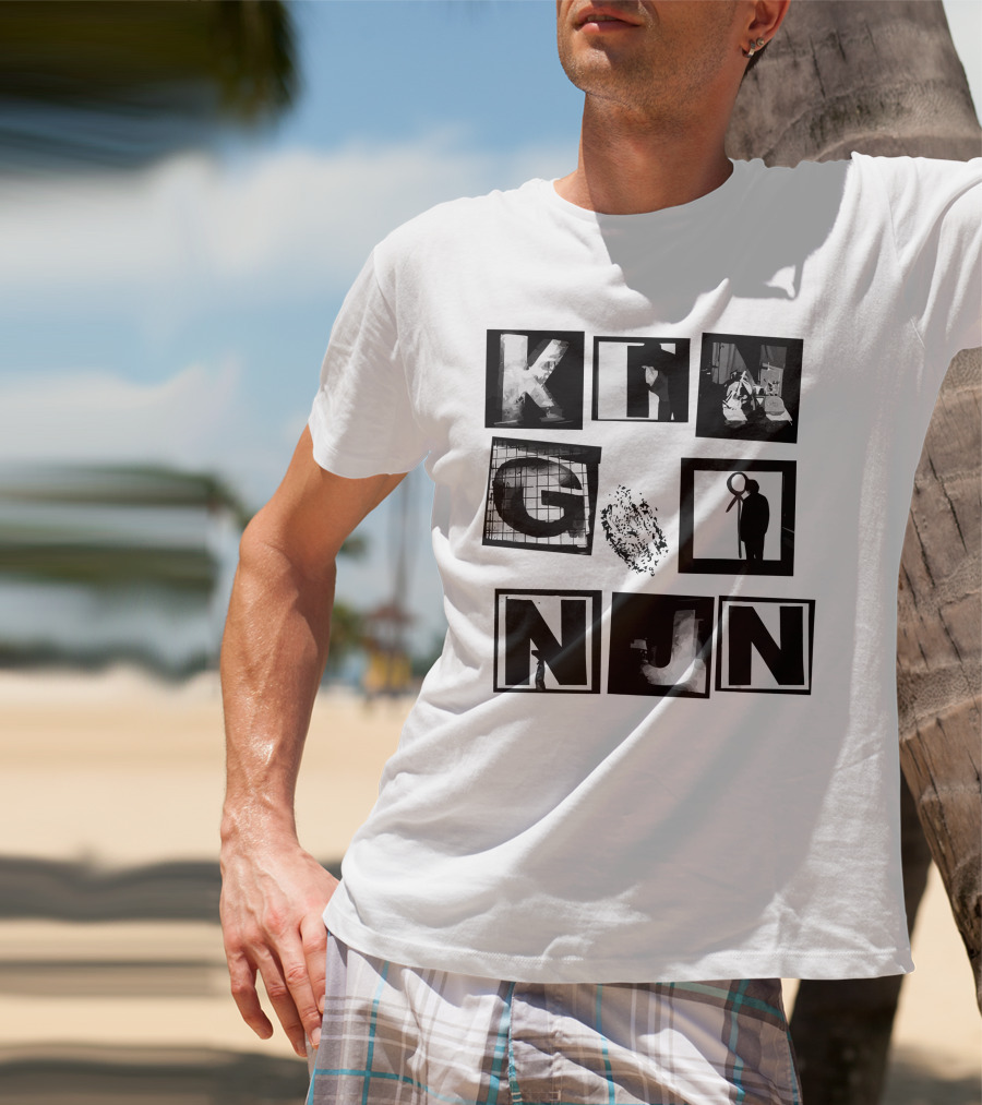 King Nun Squares Merch Black White Blocks T-Shirt