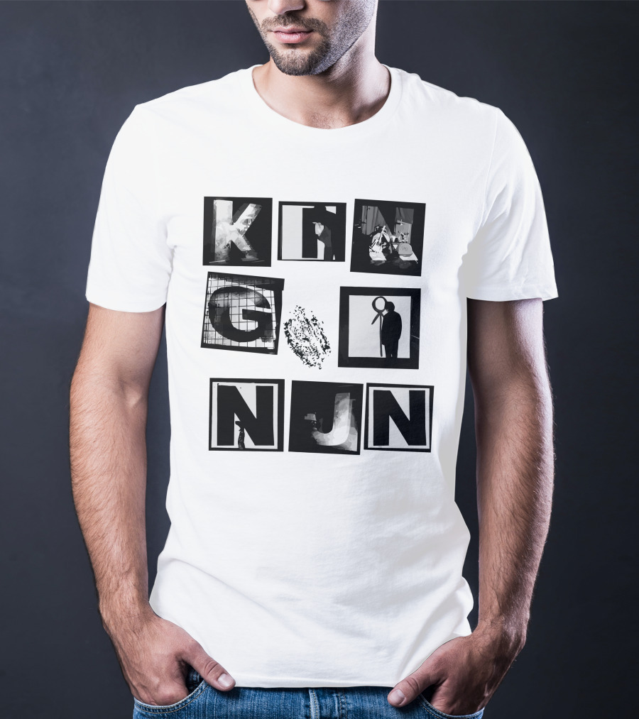 King Nun Squares Merch Black White Blocks T-Shirt
