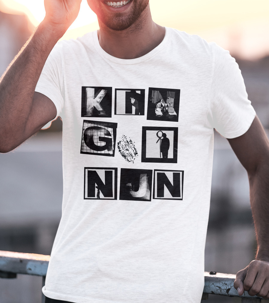 King Nun Squares Merch Black White Blocks T-Shirt