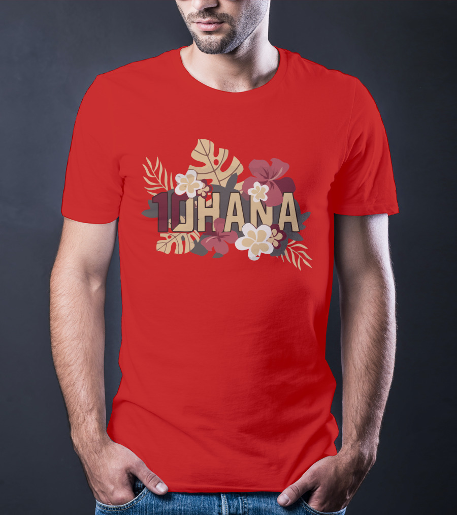 Mckenzie Milton 10Hana Hawaiian Garnet Floral T-Shirt