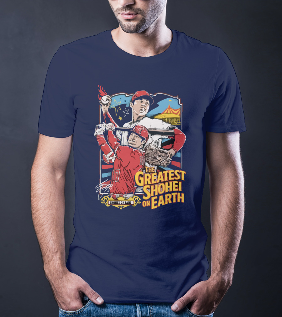 Shohei Ohtani Pitcher And Batter The Greatest Shohei On Earth T-Shirt
