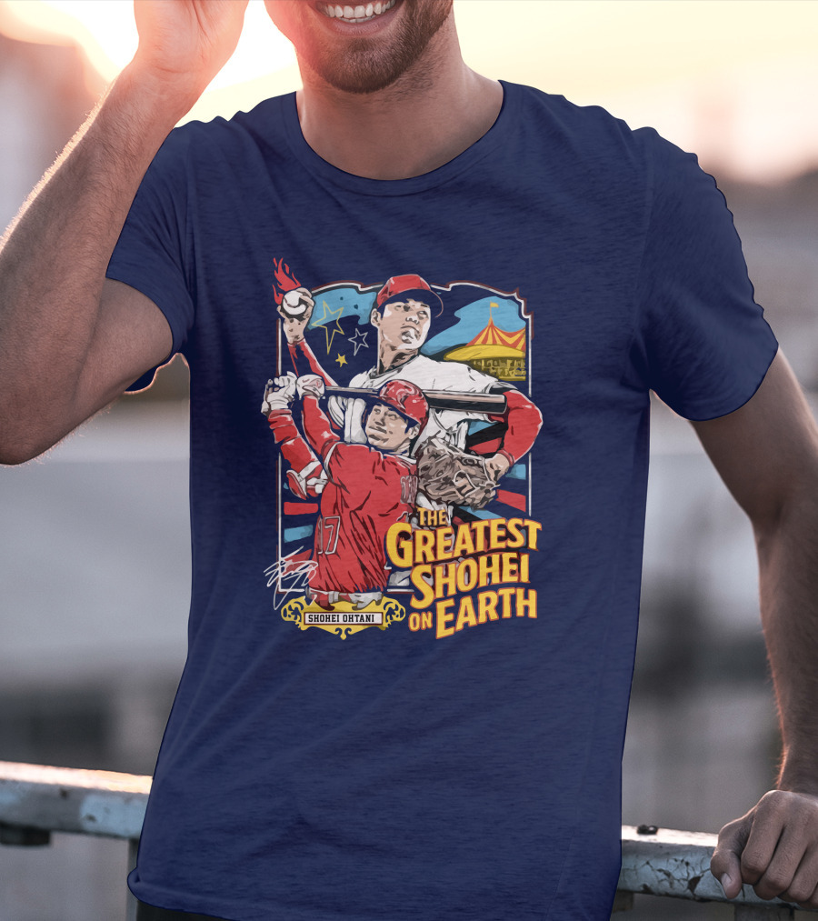 Shohei Ohtani Pitcher And Batter The Greatest Shohei On Earth T-Shirt