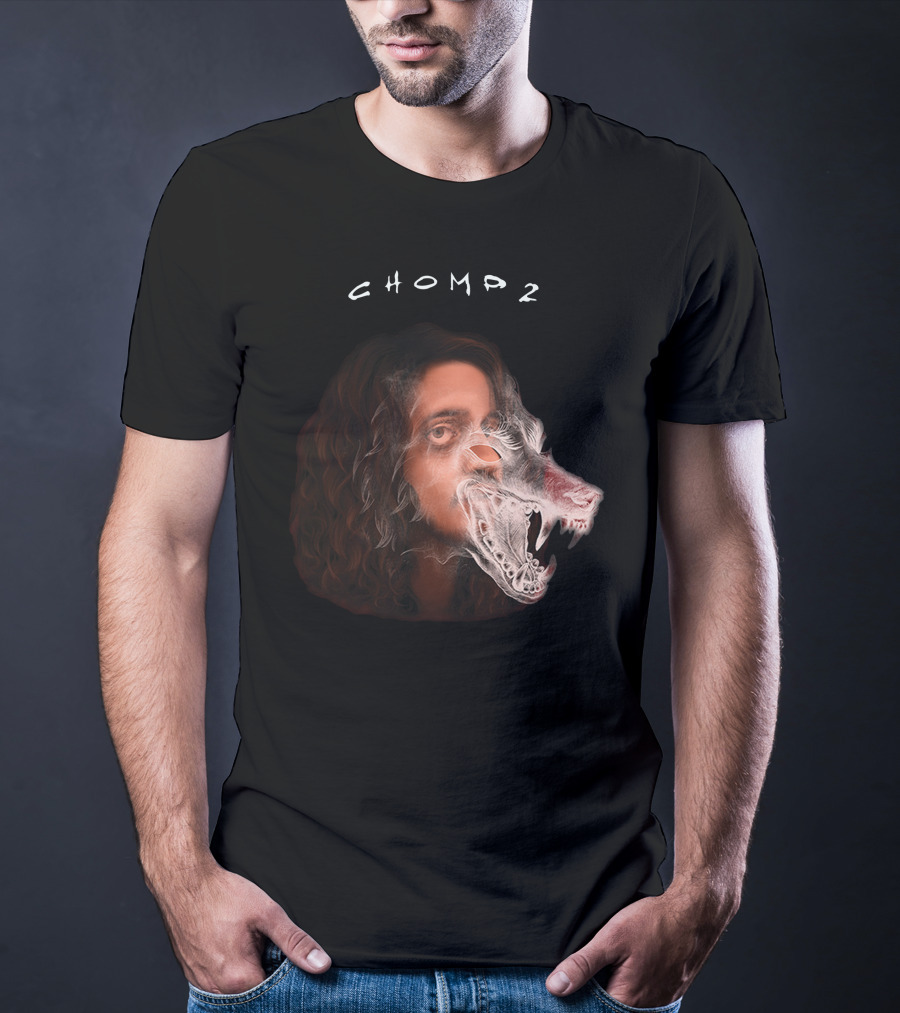 Russ Chomp 2 Smoke Wolf Face T-Shirt