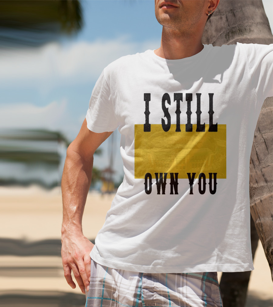 Allen Lazard I Still Own You Stadium Background T-Shirt