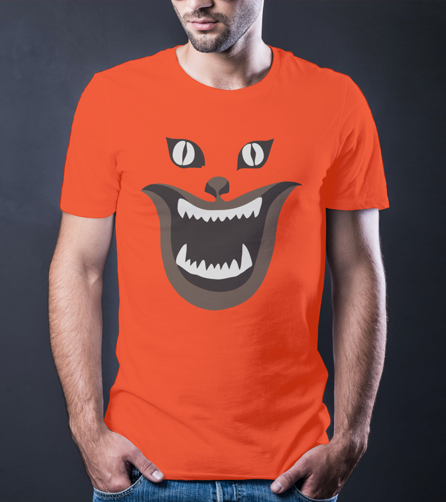 Hausu Cat Face Illustration Iconic Japanese Horror Movie Image T-Shirt