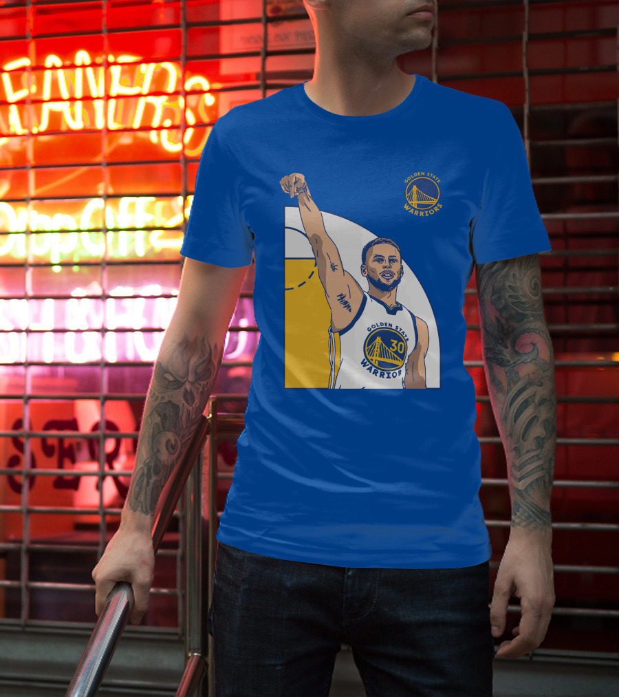 Stephen Curry Golden State Warriors NBA Royal 30 T-Shirt