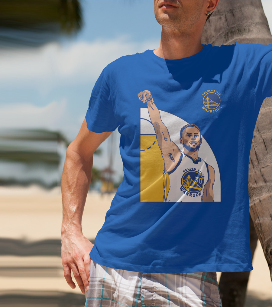 Stephen Curry Golden State Warriors NBA Royal 30 T-Shirt