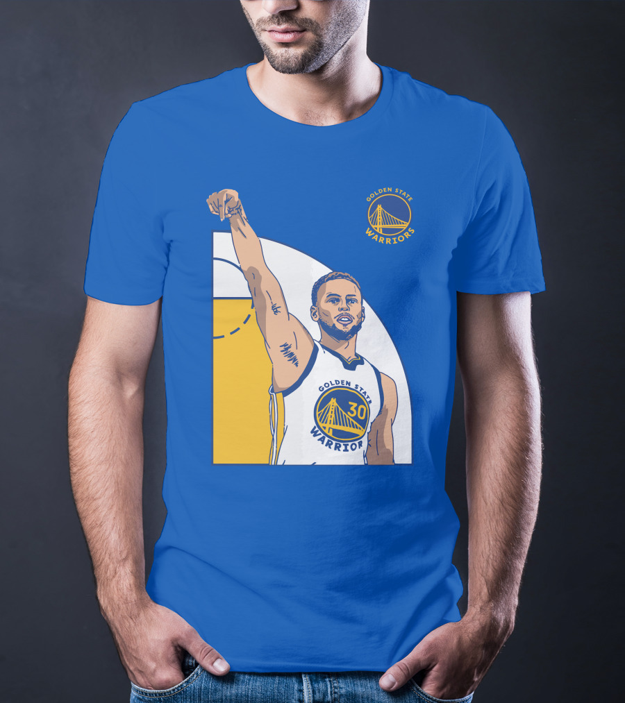 Stephen Curry Golden State Warriors NBA Royal 30 T-Shirt